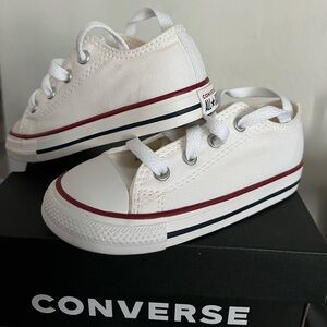 SOLD Converse CHUCK TAYLOR ALL STAR optical white low top toddler 8c